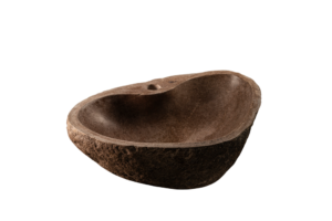 Natural Riverstone Sink - Maroon