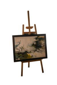 Storm is Coming - Acrylic in Burned Wooden Frame
